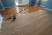 Heart Pine flooring upstairs.