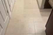 Installed kitchen tile.