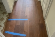 Oak flooring installation.