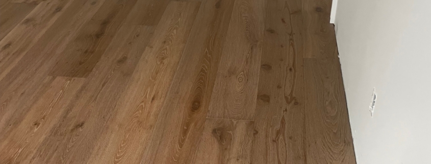 Installed French Oak flooring.