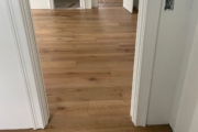 Installing French Oak flooring.