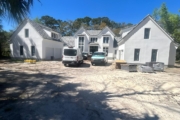 New house, under construction in Palencia.