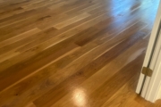 Recoating White Oak floors.