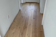 Installed European Oak hardwood flooring.