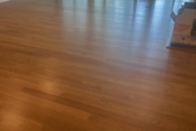 Refinished Red Oak flooring.