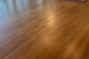 Refinished Red Oak flooring.