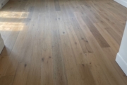 Installed French Oak hardwood flooring.