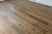 Installed French Oak hardwood flooring.