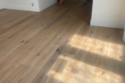 Installed French Oak hardwood flooring.