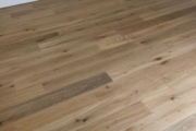 Installed French Oak hardwood flooring.