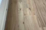 Installed French Oak hardwood flooring.