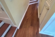 Luxury Vinyl Plank flooring installed.