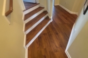 Luxury Vinyl Plank flooring installed.