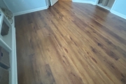 Luxury Vinyl Plank flooring installed.