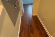 Luxury Vinyl Plank flooring installed.