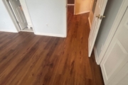 Luxury Vinyl Plank flooring installed.