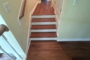 Luxury Vinyl Plank flooring installed.