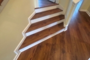 Luxury Vinyl Plank flooring installed.