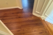 Luxury Vinyl Plank flooring installed.