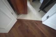 Luxury Vinyl Plank flooring installed.