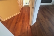 Luxury Vinyl Plank flooring installed.