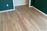 Installed White Oak flooring.