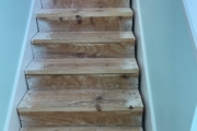 Stripped stair frame.