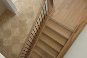 Finished Red Oak stairway.