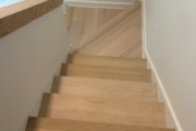 Finished Red Oak stairway.