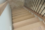 Finished Red Oak stairway.