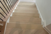 Finished Red Oak stairway.
