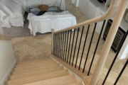 Finished Red Oak stairway.