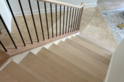 Finished Red Oak stairway.