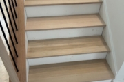 Finished Red Oak stairway.