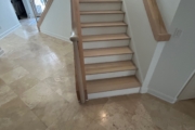 Finished Red Oak stairway.