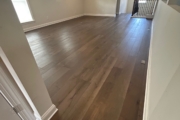 Installed Oak flooring.
