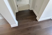 Installed Oak flooring.