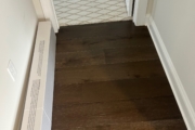 Installed Oak flooring.