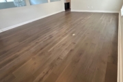 Installed Oak flooring.