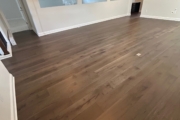 Installed Oak flooring.