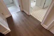 Installed Oak flooring.