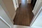 Installed Oak flooring.
