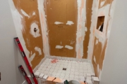 Bathroom renovation.
